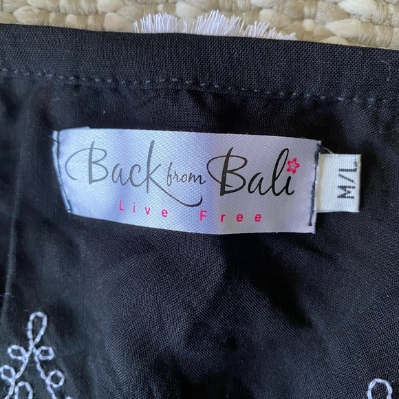 New Womens Boho Embroidered Cover Up, Size M/L - Picture 3 of 8